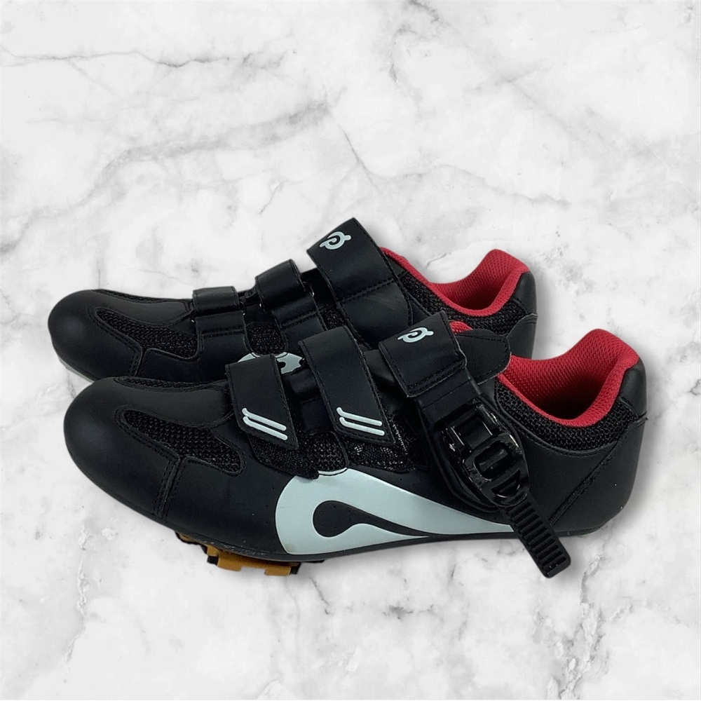 Peloton Clip In Cycling Shoes Black Red Women’s 9 Men 7 PL-SH-02
